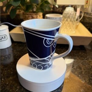 Navy and White Ceramic Mug Ark Encounter